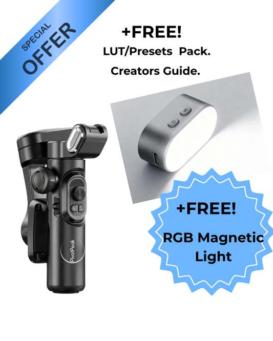 PivotPeak Axis Smart PRO gimbal- Memories that follow you. FREE GIFT