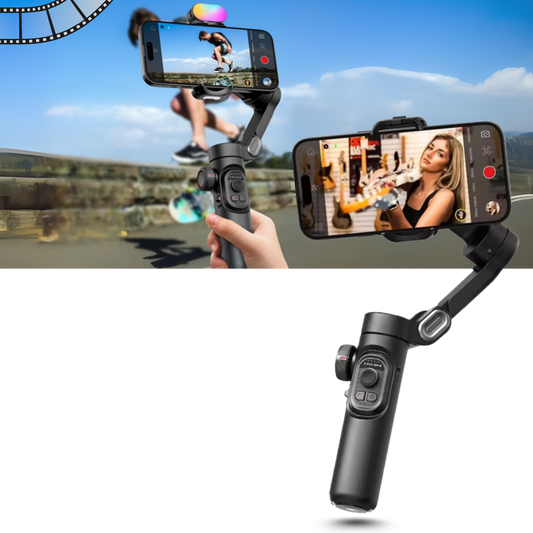 Smart Phone Camera Stabilizer AI face tracking, blogging shoots